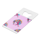afro à fleurs boho (Dos Angle)