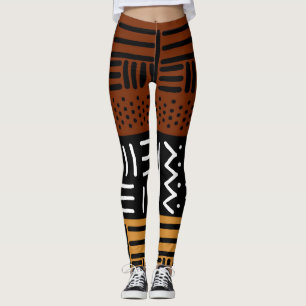 Afro-Afrikaanse Gedrukte Mud Cloth Designer Leggin Leggings