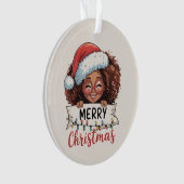 Afro-Américain Joyeux Noël Africain Noir (devant)