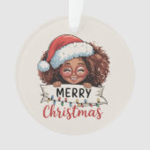 Afro-Américain Joyeux Noël Africain Noir (devant)