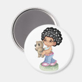 Afro-américain Magnet (Recto/Verso)