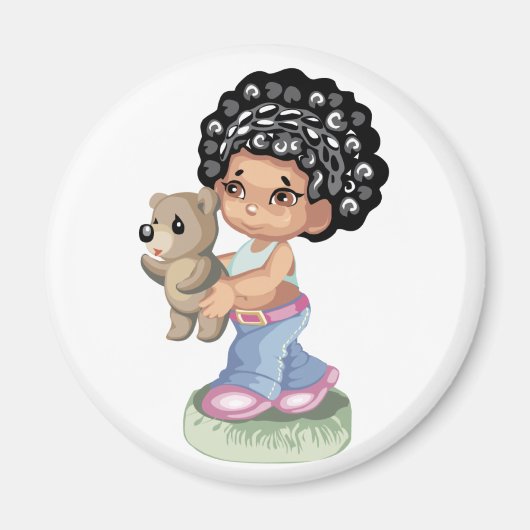 Afro-américain Magnet (Devant)