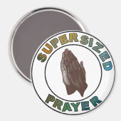 Afro-Américain main prière Magnet (Recto/Verso)