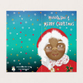 Afro-Américain Mme Claus Noël (Outside Unfolded)