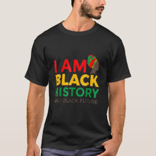 Afro American Afrocentric Ik ben een zwarte geschi T-shirt