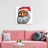 AFRO-AMERIKAAN KRIS KRINGLE CANVAS AFDRUK (Insitu (Woonkamer))