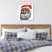 AFRO-AMERIKAAN KRIS KRINGLE CANVAS AFDRUK (Insitu (Slaapkamer))