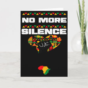 Afro-Amerikaan Meer Geen Stilte Zwarte Geschiedeni Kaart