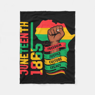 Afro-Amerikaans 1865 juneteenth zwarte geschiedeni Fleece Deken