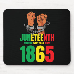 Afro-Amerikaans Junetetiende Break elke keten S Muismat