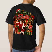 Afro-Amerikaans Kerst T-shirt Dirty Santa