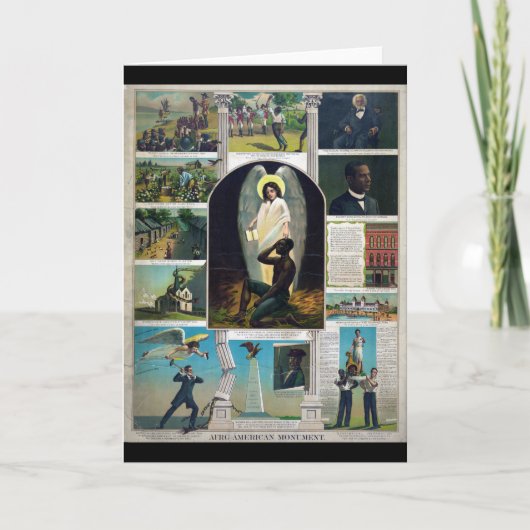 Afro-Amerikaans monument, circa 1897 Kaart (Voorkant)