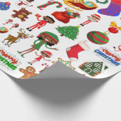 Afro-Amerikaans multitekenpapier Cadeaupapier (Hoek)