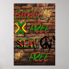 Afro-Amerikaans Poster voor Vrijheid en Gelijkheid