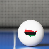 Afro-Amerikaans - Rood, Zwart & Groen Kleuren Pingpongballen (Net)