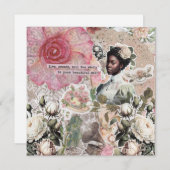 Afro-Amerikaans Victoriaans plat Wenskaart (Voorkant / Achterkant)