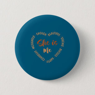 Afro-Amerikaans voor vrouwen zwarte geschiedenis z Ronde Button 5,7 Cm