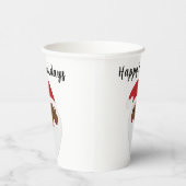 Afro-Amerikaans Zwart Sinterklaas Papier Cups Papieren Bekers (Rechts)