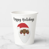 Afro-Amerikaans Zwart Sinterklaas Papier Cups Papieren Bekers (Voorkant)