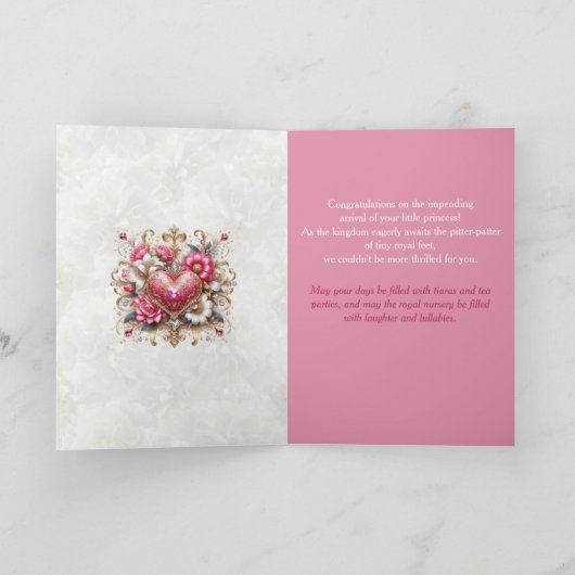 Afro-Amerikaanse aanstaande moeder Roze & Goud Kaart (Binnen)