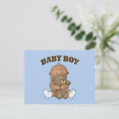 Afro-Amerikaanse Baby Boy Briefkaart (Staand voorkant)