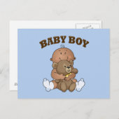 Afro-Amerikaanse Baby Boy Briefkaart (Voorkant / Achterkant)