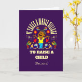 Afro-Amerikaanse baby Kaart (Gele Bloem)