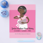 Afro-Amerikaanse bakkerijprijslijst Flyer (Enkel)