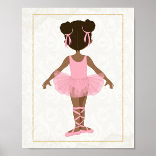 Afro-Amerikaanse balletdanseres Poster