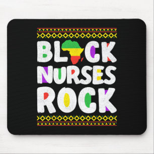 Afro-Amerikaanse Black Nurse Rock Juneteenth 1 Muismat