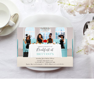 Afro-Amerikaanse bruids zwarte jurk tafel Kaart