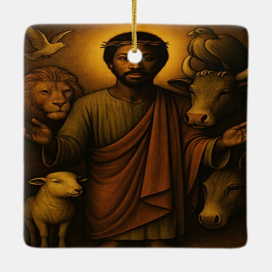 Afro-Amerikaanse Christelijke kunst Ornament (Achterkant)