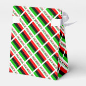 Afro-Amerikaanse diaspora vlag gepersonaliseerd Bedankdoosjes (Achterkant)