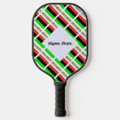 Afro-Amerikaanse diaspora vlag gepersonaliseerd Pickleball Paddle (Voorkant)