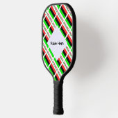 Afro-Amerikaanse diaspora vlag gepersonaliseerd Pickleball Paddle (Links)