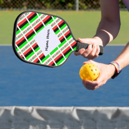 Afro-Amerikaanse diaspora vlag gepersonaliseerd Pickleball Paddle