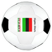 Afro-Amerikaanse diaspora vlag op maat Voetbal (Gedraaid)
