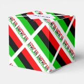 Afro-Amerikaanse Diaspora Vlag Zwarte Personalisat Bedankdoosjes (Achterkant)