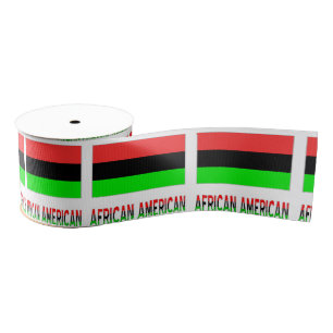 Afro-Amerikaanse en Afrikaanse Diaspora-vlag  Grosgrain Lint