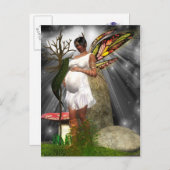 Afro-Amerikaanse Fairy Briefkaart (Voorkant / Achterkant)