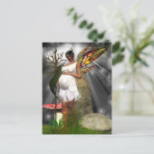Afro-Amerikaanse Fairy Briefkaart (Staand voorkant)