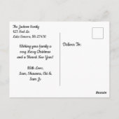 Afro-Amerikaanse fee versiert kerstboom Briefkaart (Achterkant)