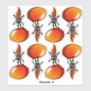 Afro-Amerikaanse feeën en fruit Sticker