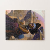 Afro-Amerikaanse futuristische dame Legpuzzel (Horizontaal)