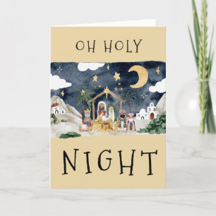 Afro-Amerikaanse Geboorte Kerstmis Kaart