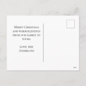 Afro-Amerikaanse Geboorte Kerstmis Kaart (Achterkant)