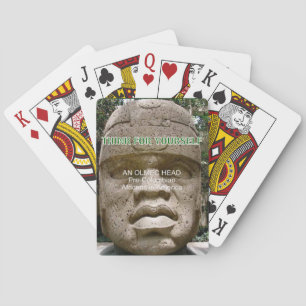 Afro-Amerikaanse geschiedenis Olmec hoofdflyer Pokerkaarten