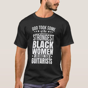 Afro-Amerikaanse Gitaristen Presenteren God Nam En T-shirt