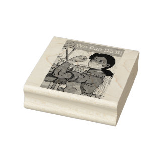 Afro-Amerikaanse Housekeeping Rubber Stamp Rubberstempel
