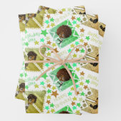 Afro-Amerikaanse jongens op witte achtergrond Inpakpapier Vel (In situ)